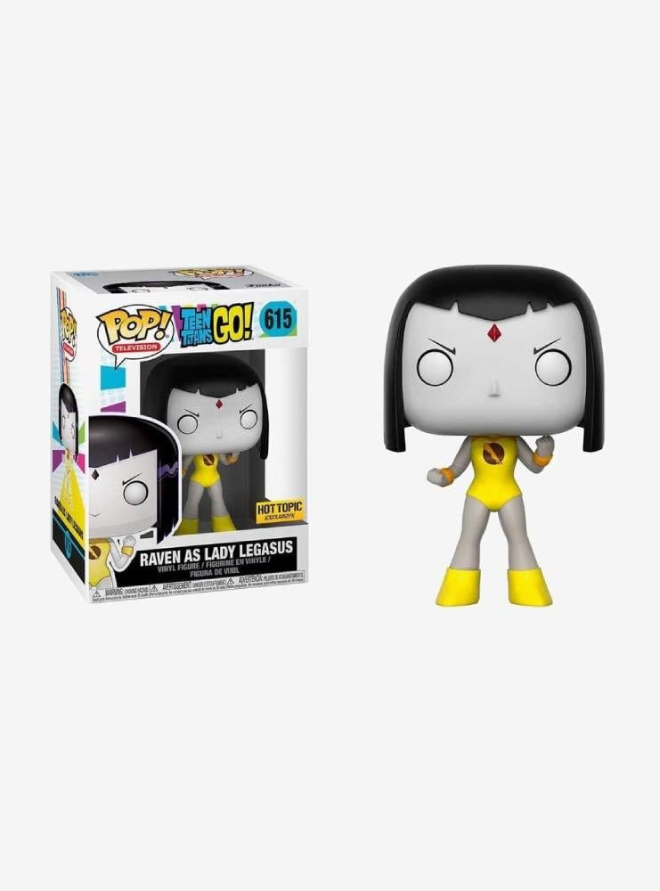Funko Pop! Teen Titans Go! Raven as Lady Legasus 615 Hot Topic Exclusive + Free Protector