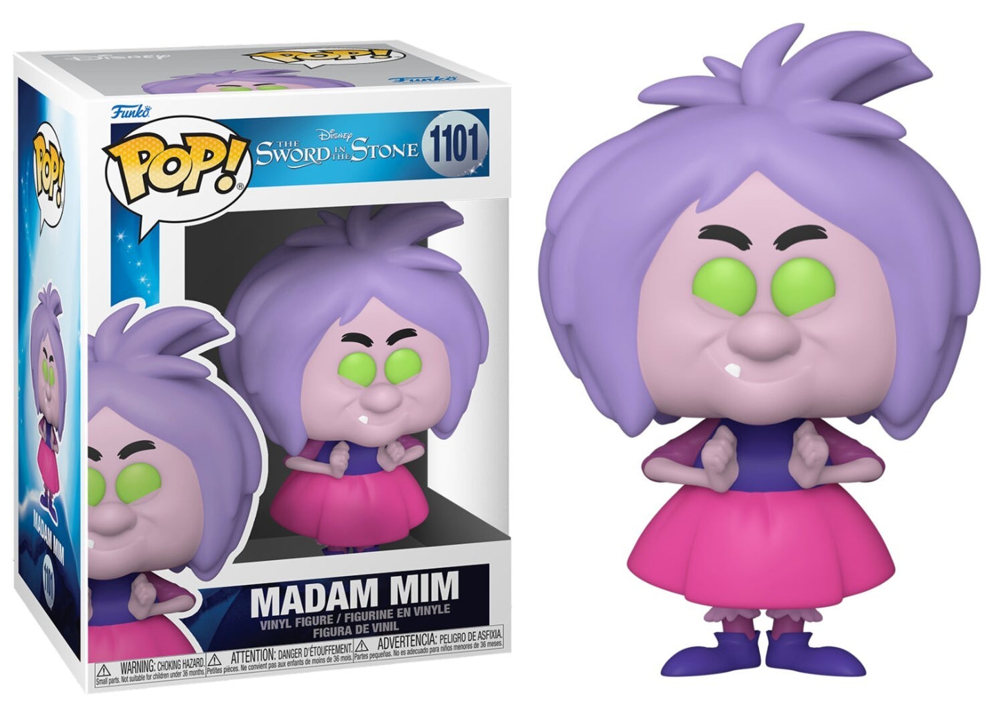 Funko Pop! Disney The Sword In The Stone Madam Min 1101 + Free Protector