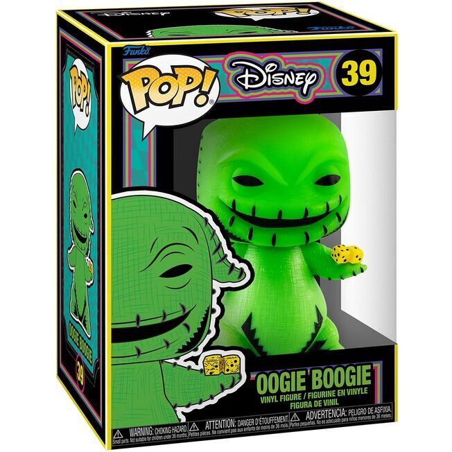 Funko Pop! Disney The Nightmare Before Christmas Oogie Boogie Blacklight 39 + Pop Protector