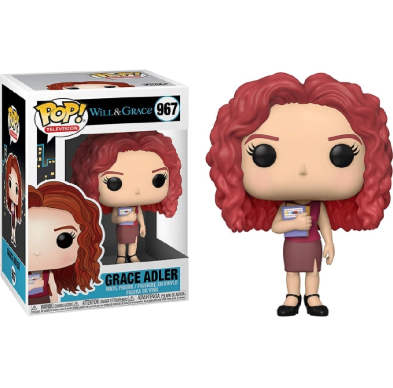 Funko Pop! Will & Grace - Grace Adler 967 + Free Protector (VAULTED)