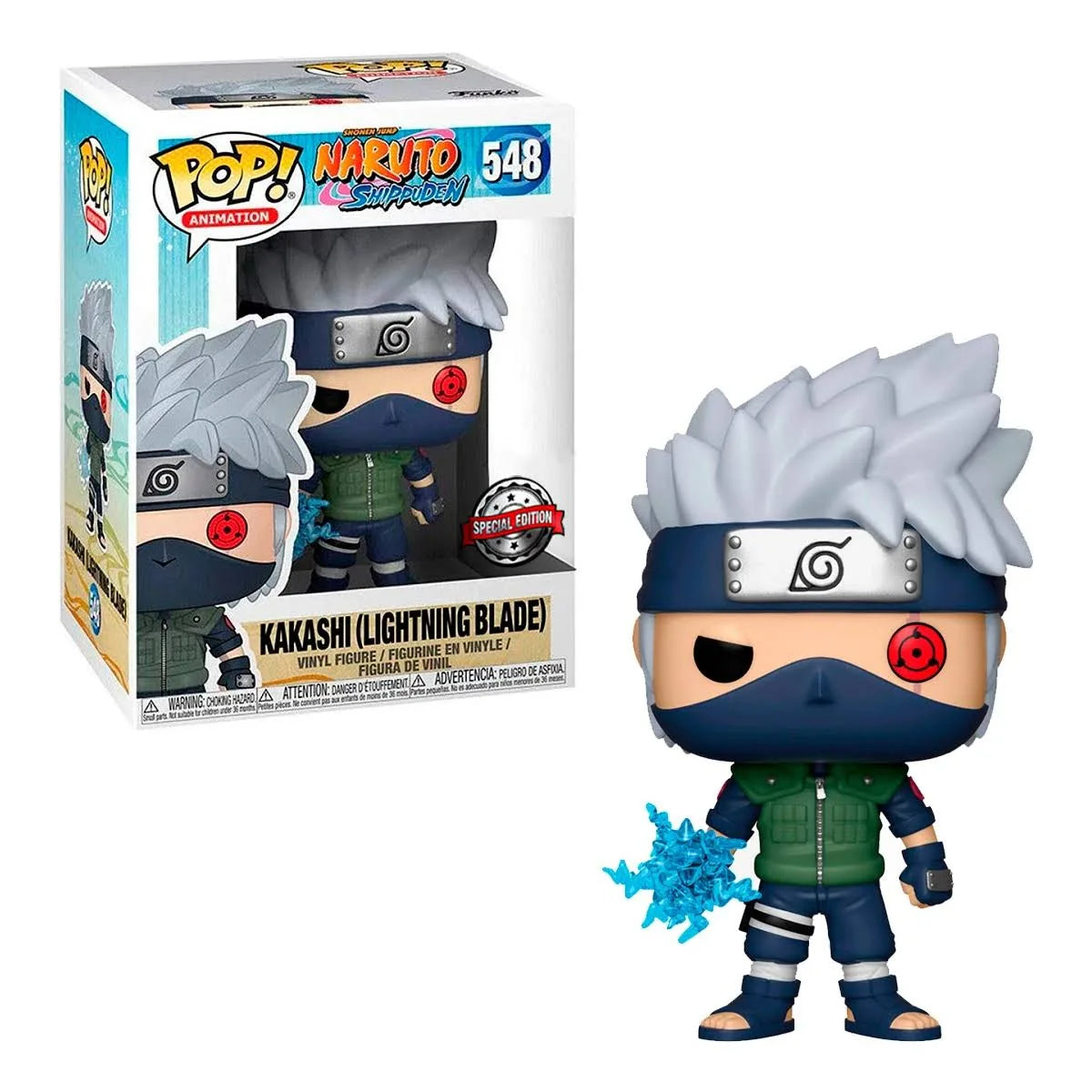 Funko Pop! Naruto Shippuden - Kakashi (Hatake) 548 Special Edition Figure + Pop Protector