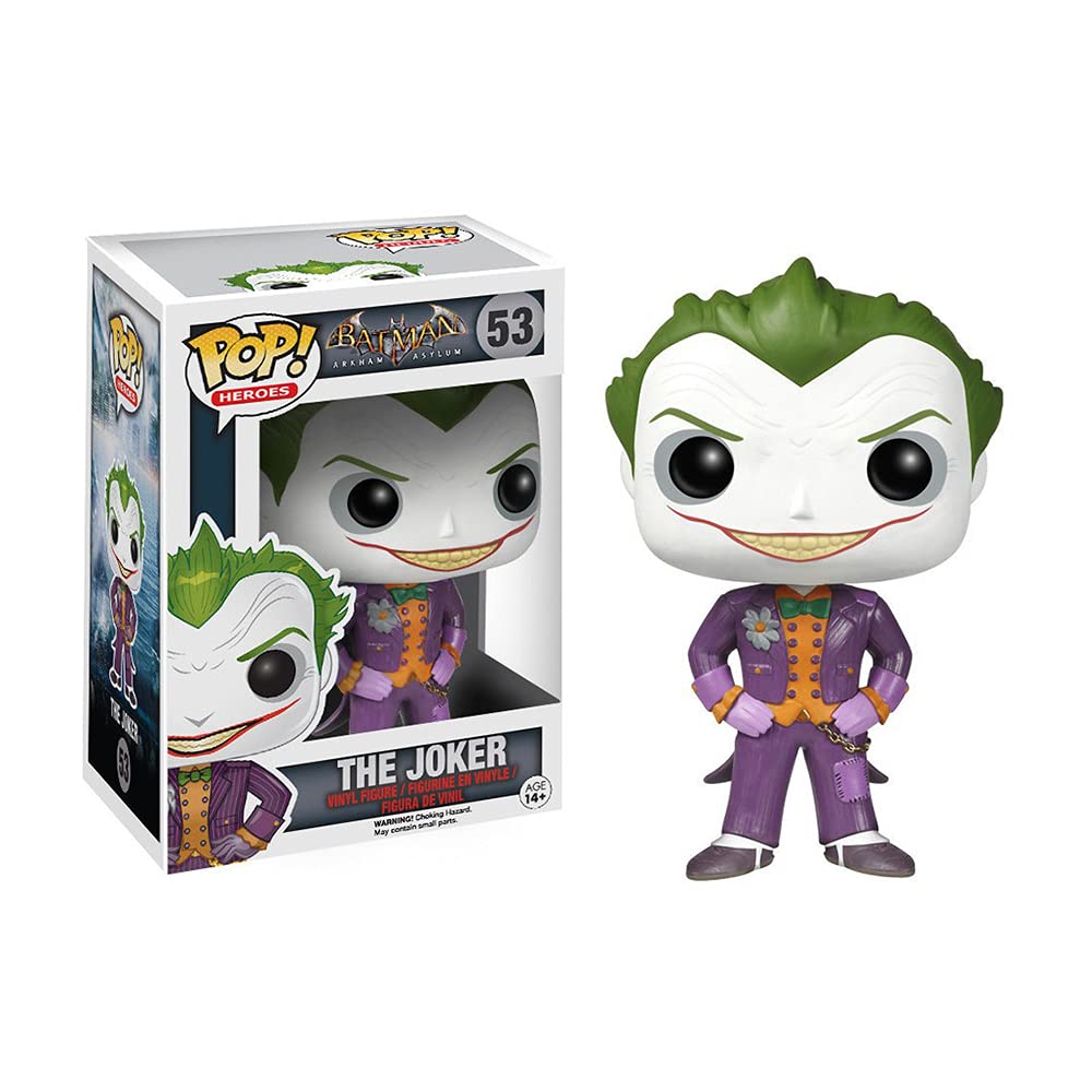 Funko Pop! Batman Arkham Asylum : The Joker 53 (VAULTED) + Pop Protector