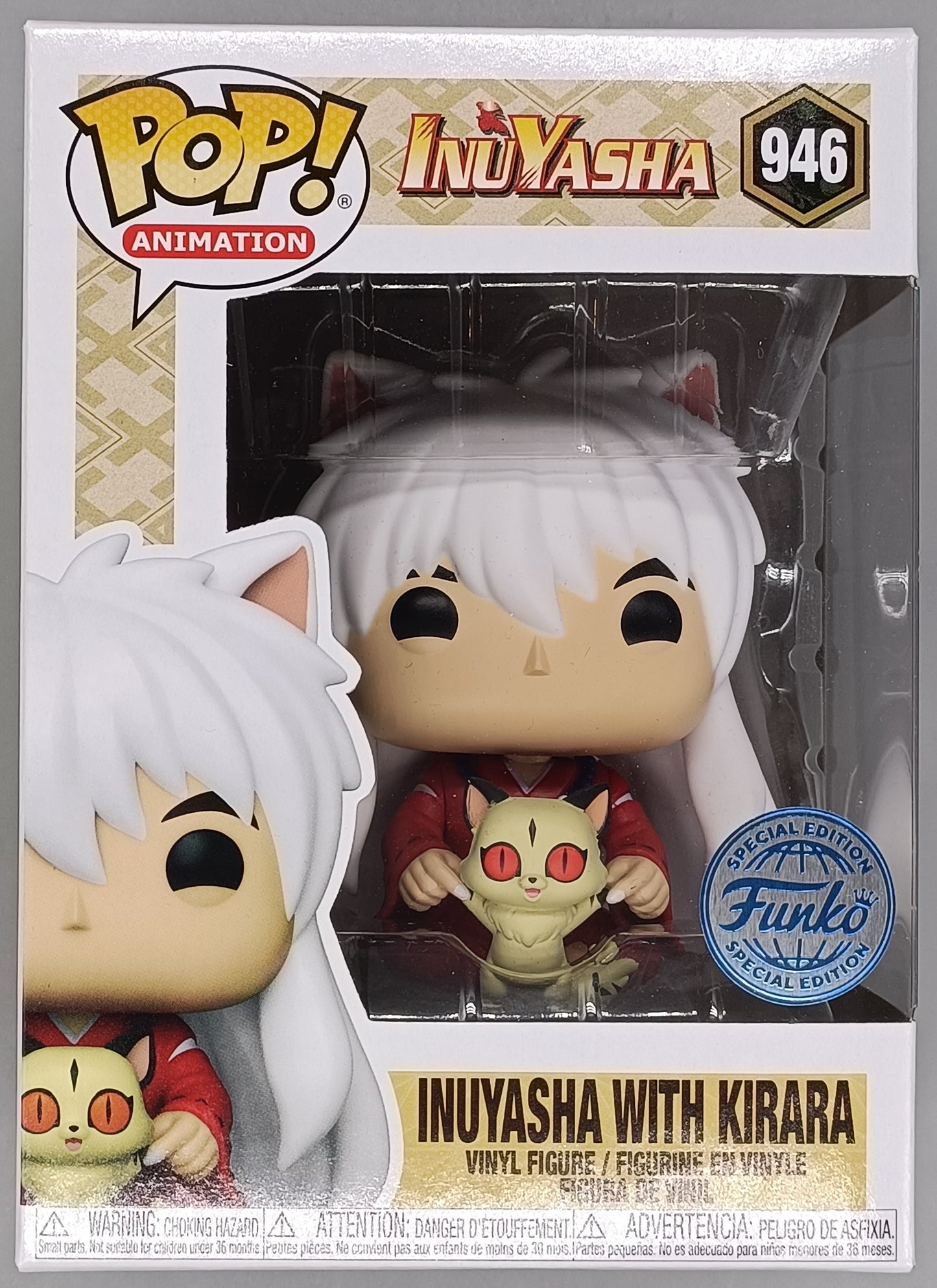 Funko Pop! Inuyasha with Kirara 946 Funko Special Edition + Pop Protector