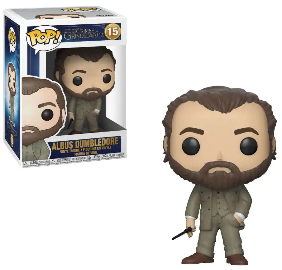 Funko Pop! Fantastic Beasts : The Grimes of Grindelwald : Albus Dumbledore 15 (VAULTED) (box damage) + Pop Protector