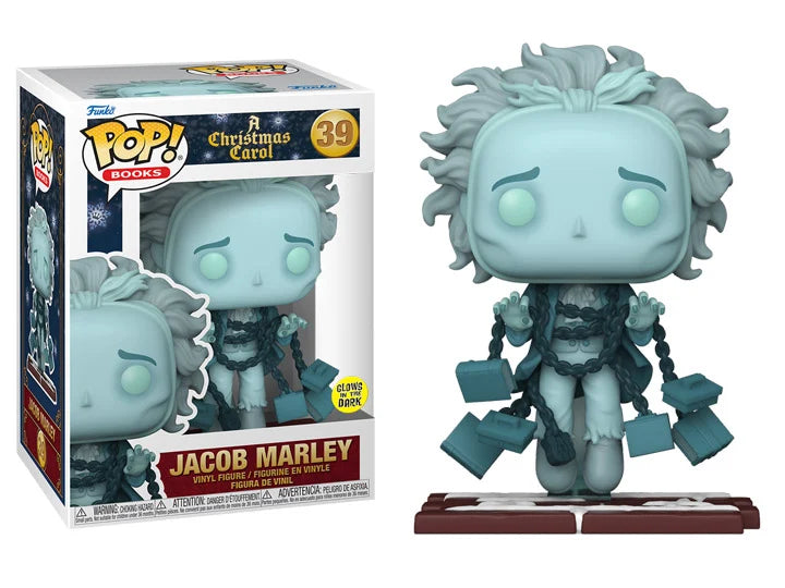 Funko Pop! A Christmas Carol - Jacob Marley 39 Glows in the Dark + Free Protector