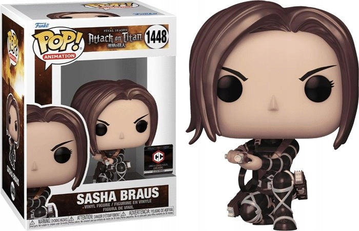 Funko Pop! Final Season Attack On Titan - Sasha Braus 1448 Chalice Collectibles Exclusive + Free Protector