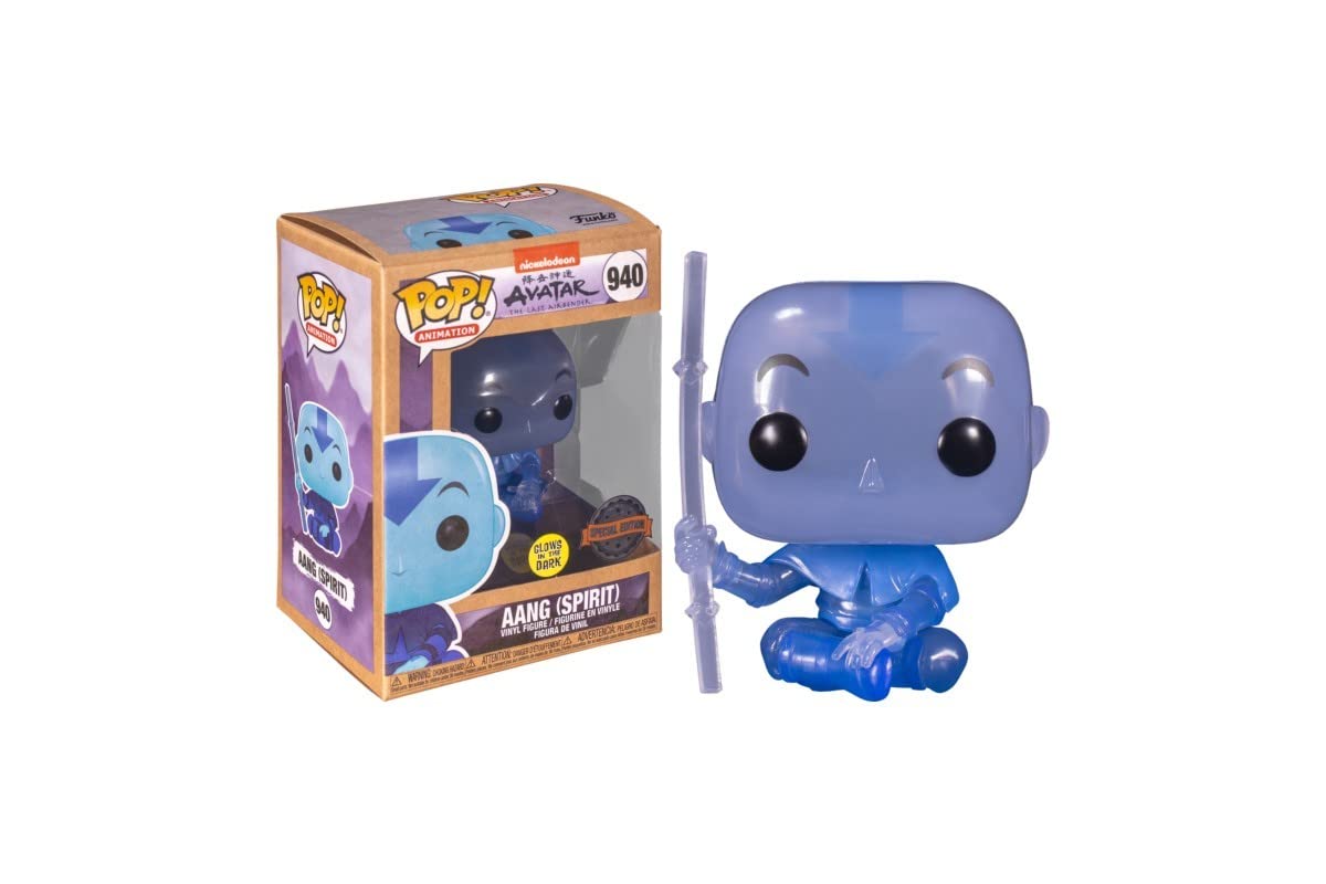 Funko Pop! Nickelodeon Avatar The Last Airbender - Aang (Spirit) 940 Glows in the Dark Special Edition + Free Protector
