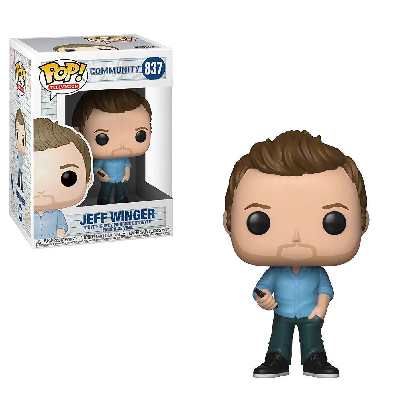 Funko Pop! Community - Jeff Winger 837 (VAULTED) + Free Protector