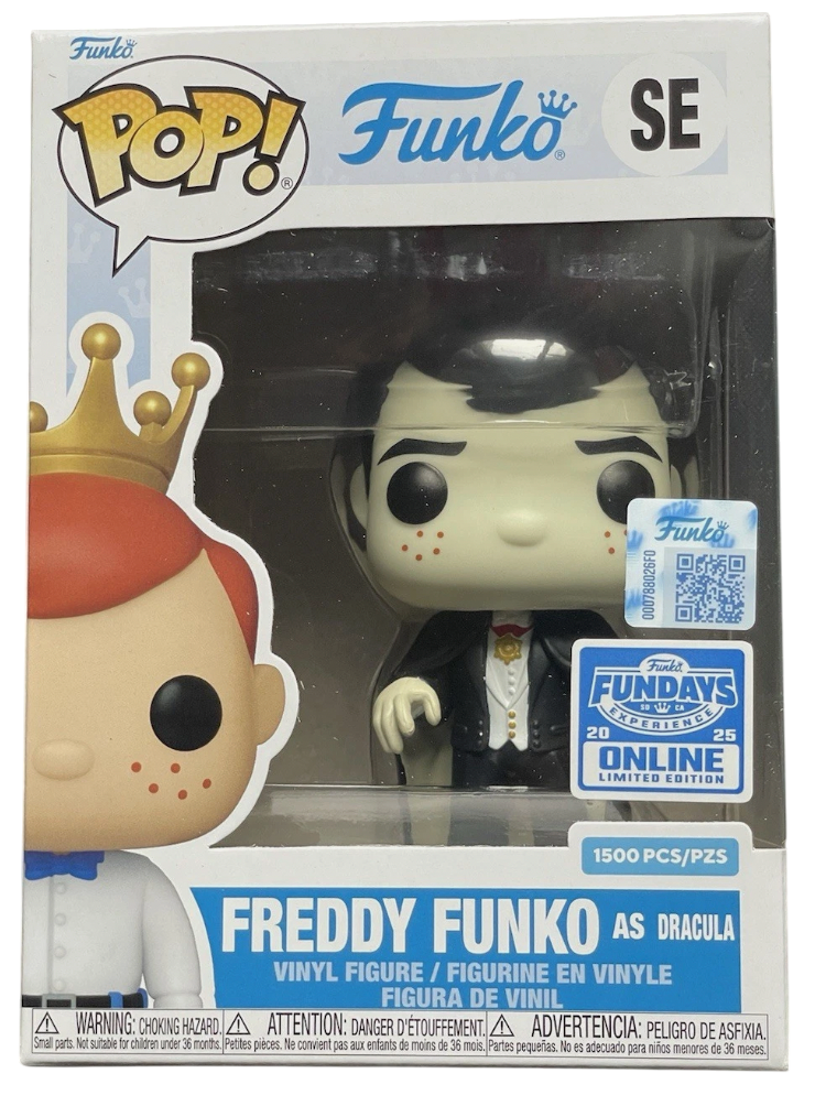 Funko Pop! Freddy Funko as Dracula SE FUNDAYS 2025 Online Limited Edition 1500 PCS Figure + Pop Protector