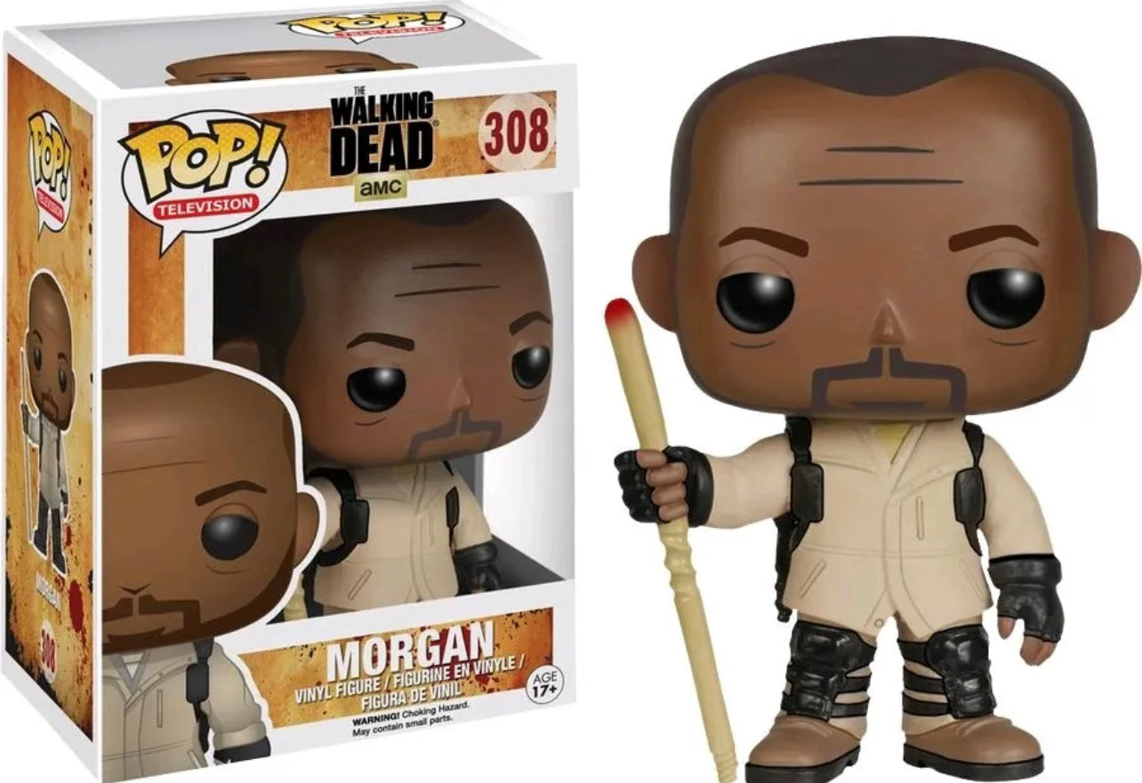 Funko Pop! The Walking Dead - Morgan 308 + Protector (VAULTED)