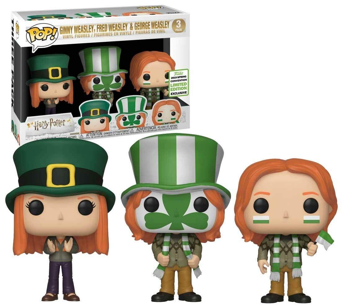Funko Pop! Harry Potter - Ginny Weasley, Fred Weasley & George Weasley Funko 2019 Spring Convention Exclusive 3 Pack for Vincent V.