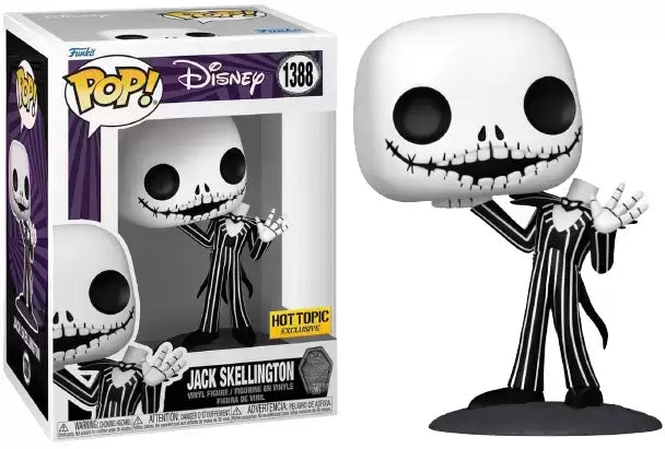 Funko Pop! Disney Tim Burton’s The Nightmare Before Christmas Jack Skellington 1388 Hot Topic Exclusive + Free Protector