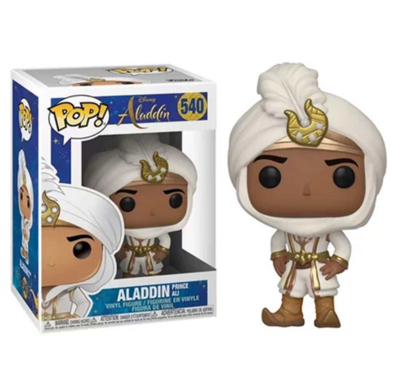 Funko Pop! Disney Aladdin Prince Ali 540 + Free Protector (VAULTED)