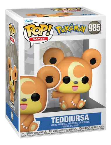 Funko POP! Games: Pokemon #985 Teddiursa + Free Protector