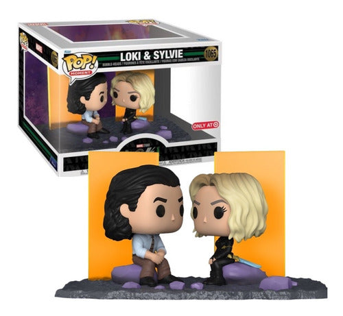 Funko POP! Marvel Moment - Loki & Sylvie #1065 + PROTECTOR!
