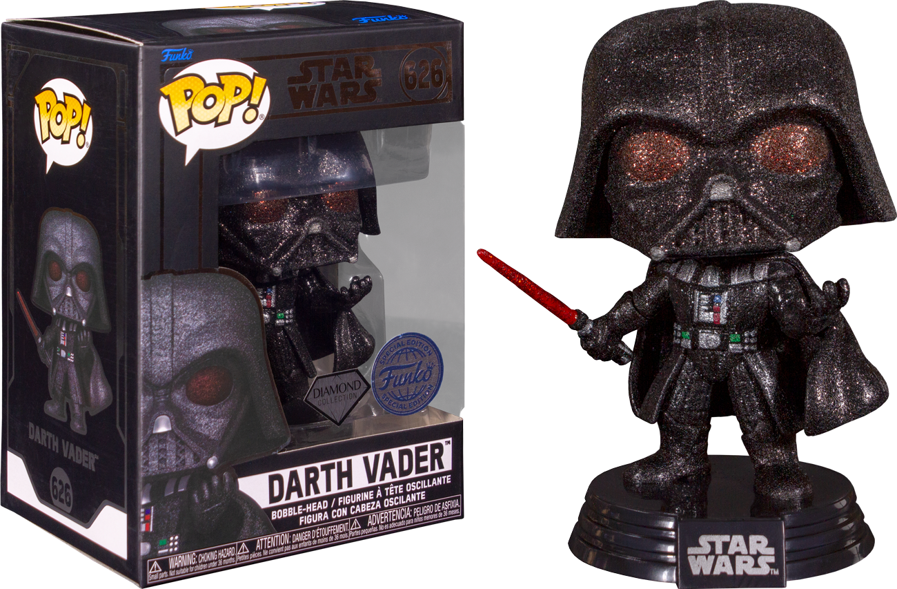 Funko Pop! Star Wars Darth Vader Diamond Glitter #626 Funko Special Edition + PoP Protector