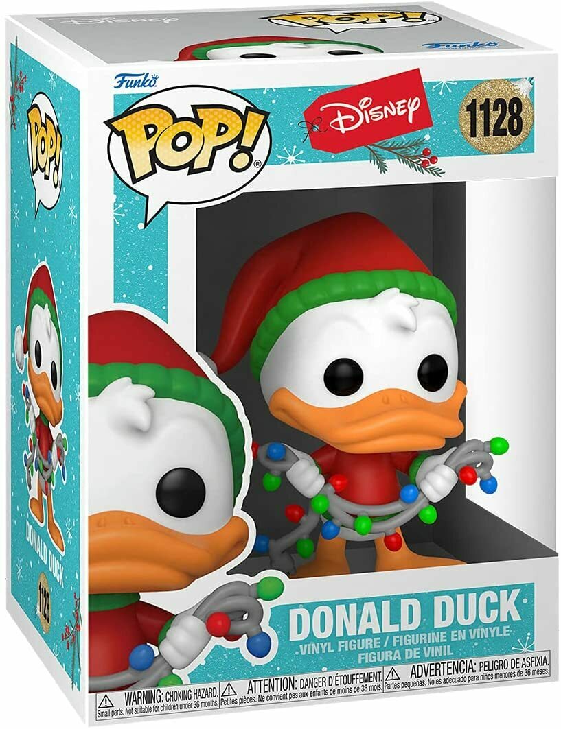 Funko Pop! DONALD DUCK Christmas Lights #1128 Vinyl Figure + Pop Protector (box ware)