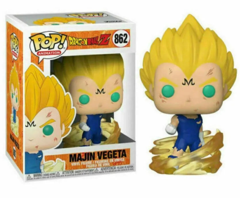 Dragon Ball Z Majin Vegeta Anime Funko Pop! Vinyl Figure #862 + PoP Protector
