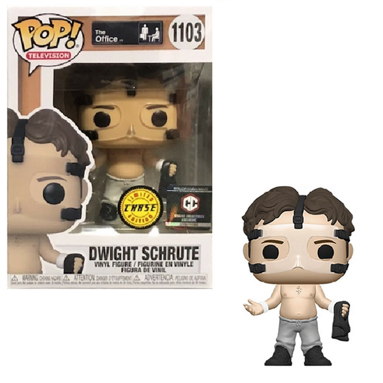 Dwight Schrute #1103 Basketball Shirtless Chase The Office Chalice Collectibles Exclusive Funko Pop