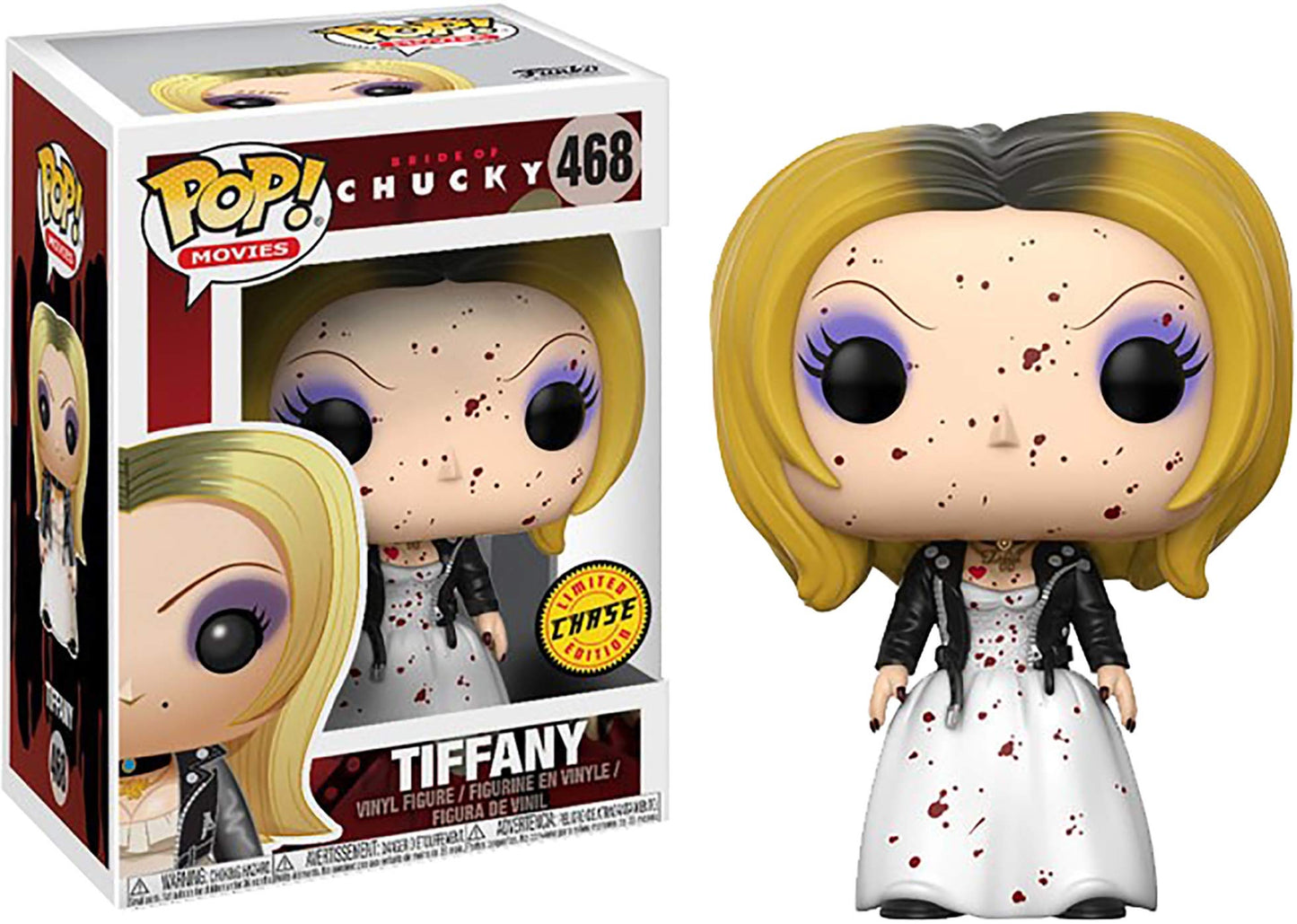 Funko Pop! Bride of Chucky Tiffany 468 CHASE + Free Protector