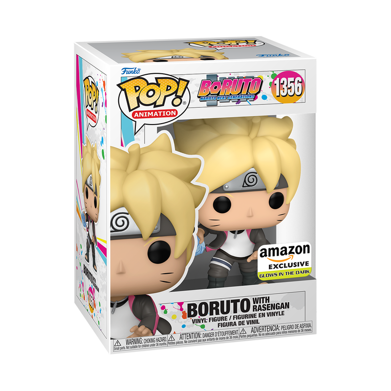 Funko Pop! Boruto Naruto Next Generations : Boruto with Rasengan 1356 Amazon Exclusive + Pop Protector