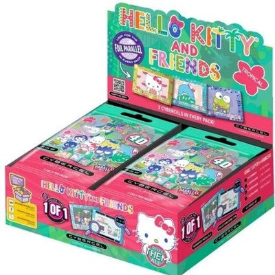 CYBERCEL HELLO KITTY AND FRIENDSTROPICAL SERIES TRADING CARDS PACK - 3 CELS PRR PACK (One Variation Chosen at Random)