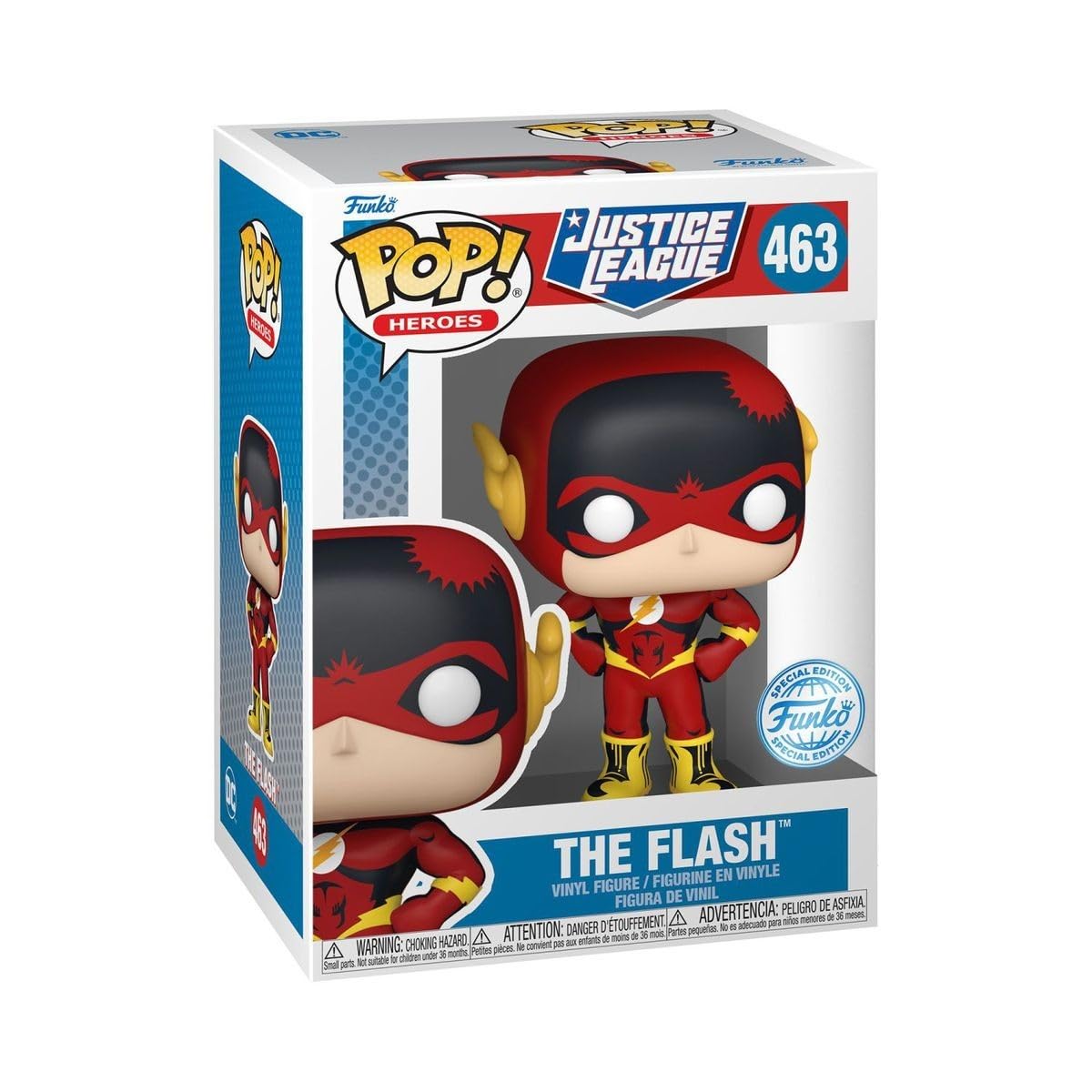Funko Pop! Justice League - The Flash 463 Funko Special Edition + Pop Protector
