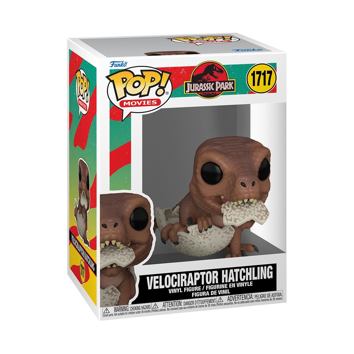 Funko Pop! Jurassic Park : Velociraptor Hatchling 1717 + Pop Protector