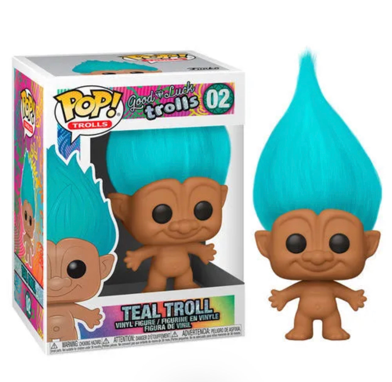 Funko Pop! Good Luck Trolls - Teal Troll 02 + Protector