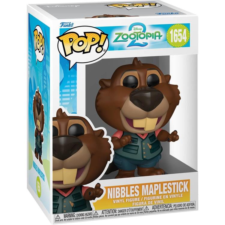 Funko Pop! Disney Zootopia 2 - Nibbles Maplestick 1654 Figure + Pop Protector