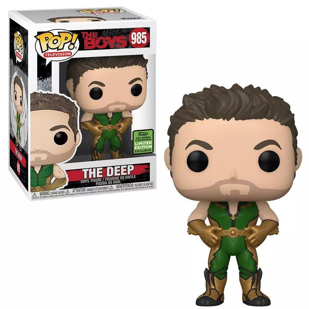 Funko Pop! The Boys - The Deep 985 Funko 2021 Spring Convention Exclusive + Protector