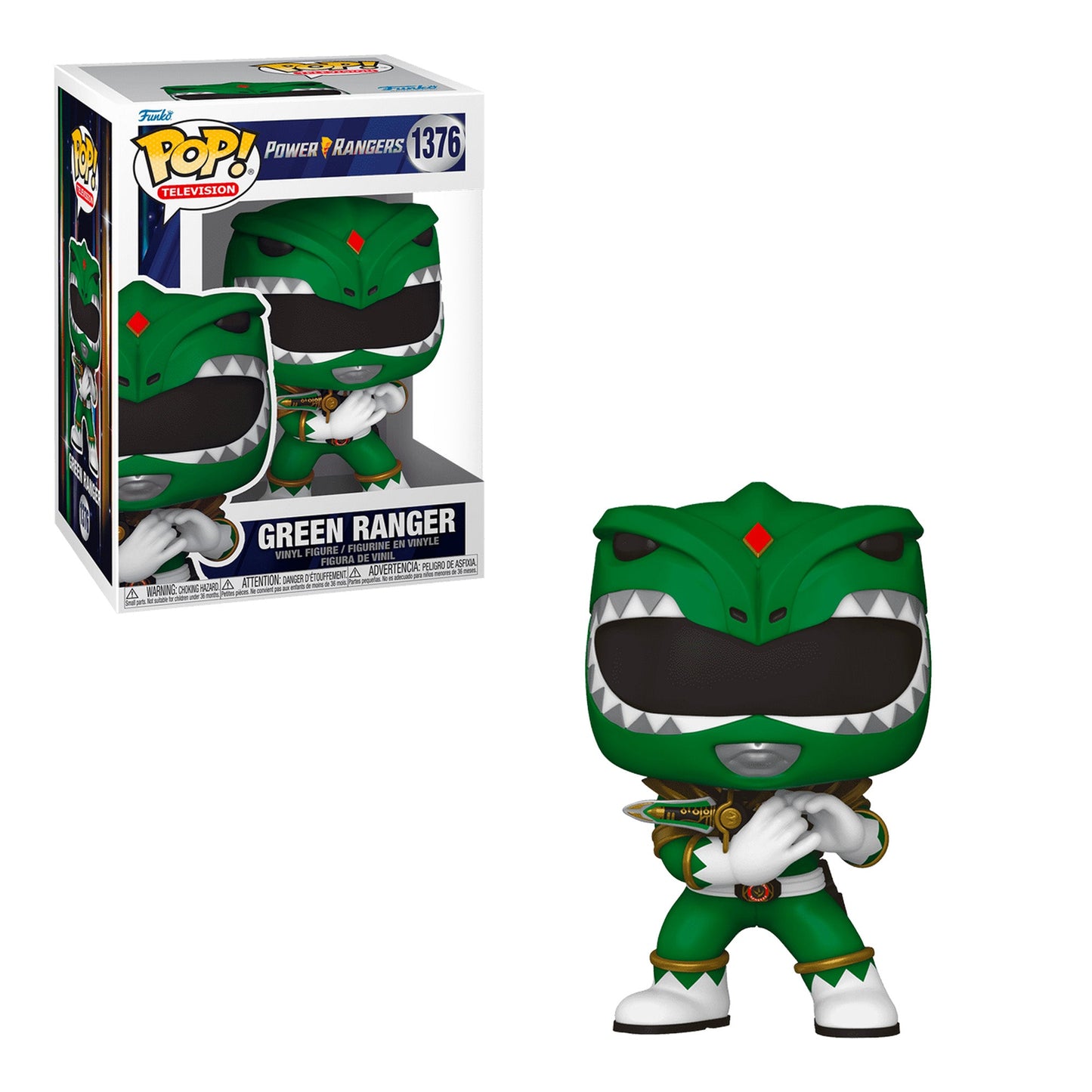 Funko Pop! Power Rangers Green Ranger 1376 + Free Protector