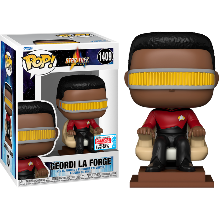 Funko Pop! Star Trek Universe Geordi La Forge 1049 Funko 2023 Fall Convention Exclusive + Free Protector