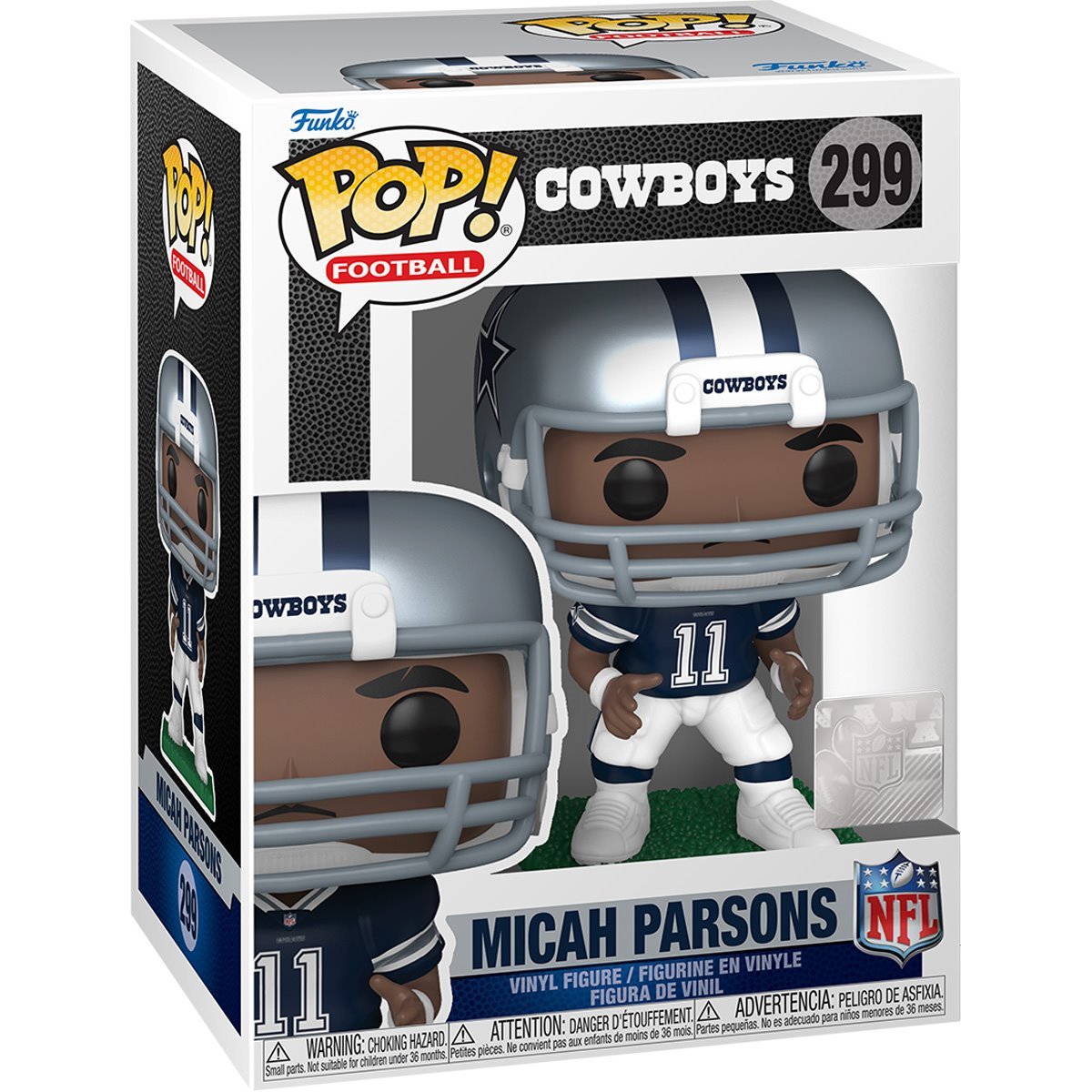 Funko Pop! NFL Cowboys Micah Parsons 299 + Pop Protector