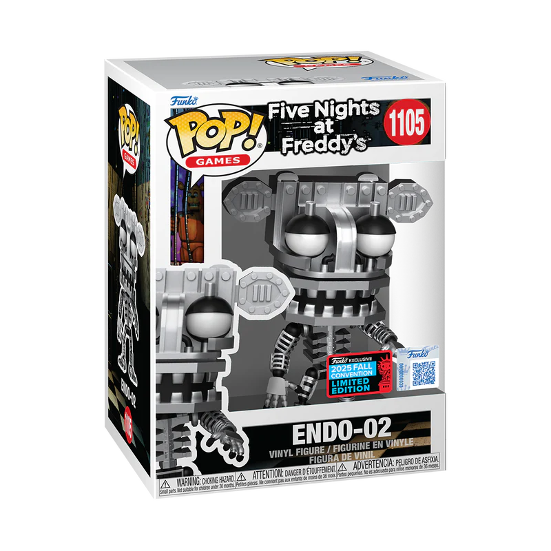 Funko Pop! FNAF Five Nights at Freddy’s (Endo-02) 1105 Funko 2025 Fall Convention Exclusive Figure + Pop Protector
