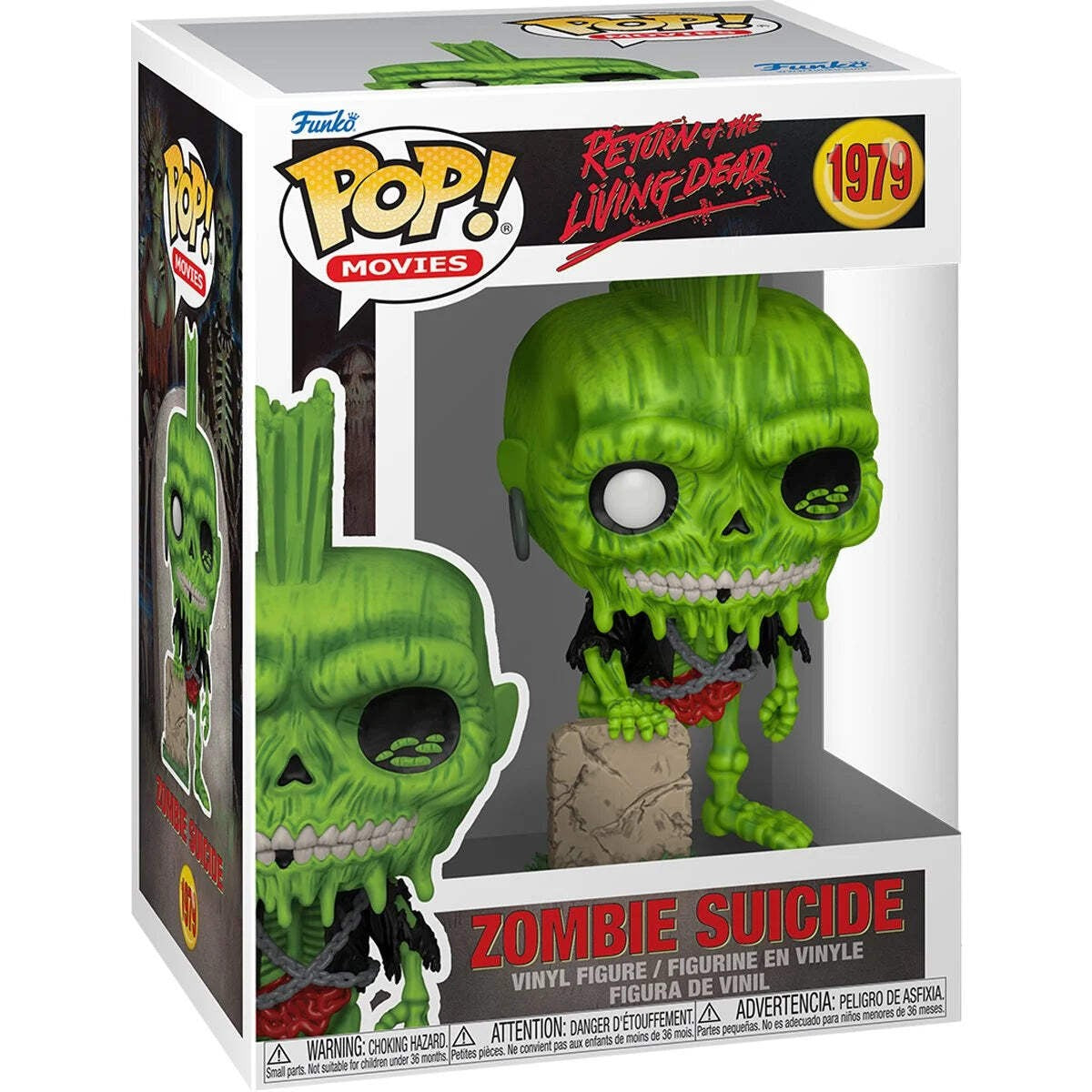 Funko Pop! Return of the Living Dead - Zombie Suicide 1979 Figure + Pop Protector