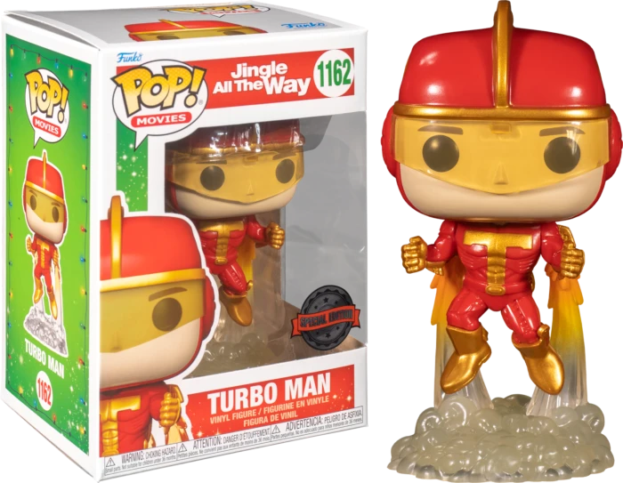 Funko Pop! Jingle All The Way - Turbo Man 1162 Special Edition + Free Protector