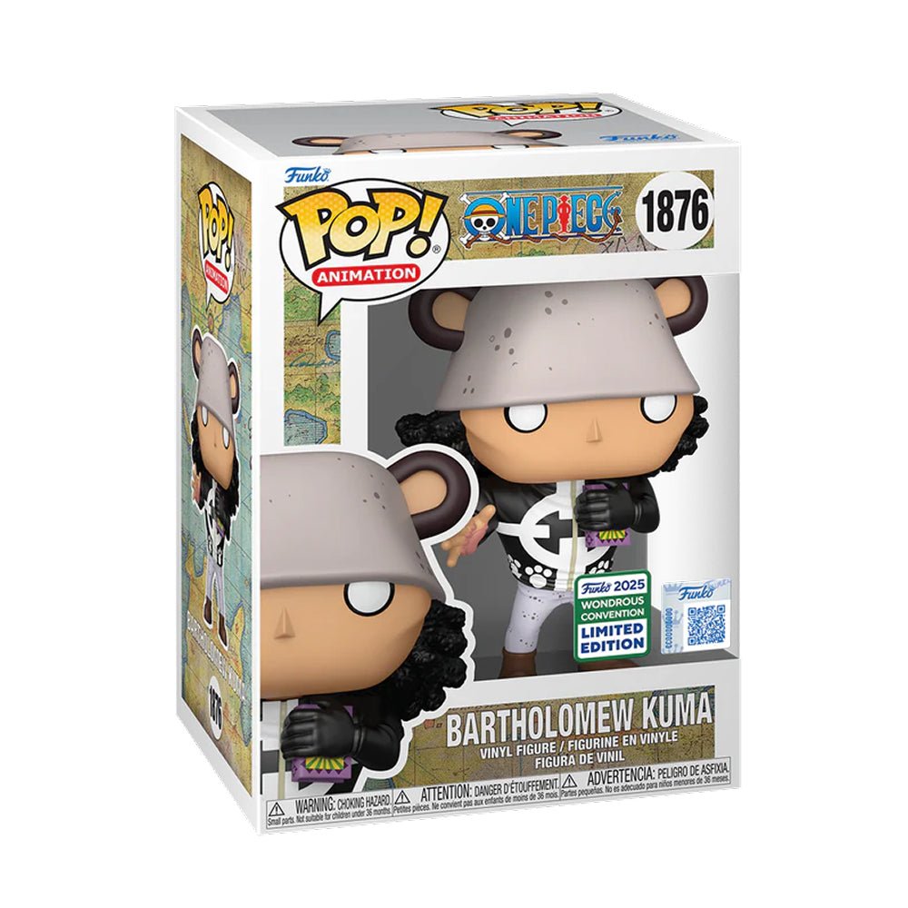Funko Pop! One Piece Bartholomew Kuma 1876 Funko 2025 Wondrous Convention Exclusive + Pop Protector