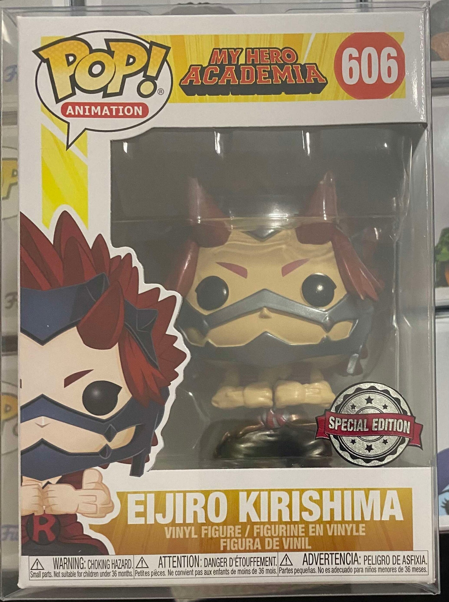Eijiro Kirishima (Metallic) Red Riot Special Edition Sticker 606 + PoP Protector