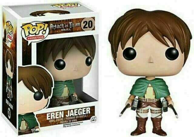 Attack on Titan Anime: Eren Jaeger Funko Pop #20 Genuine Authentic Original + PoP Protector