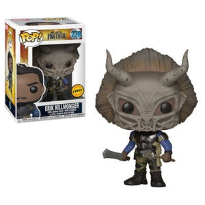 Erik Killmonger Masked Black Panther Limited CHASE 278 Funko PoP! + Pop Protector