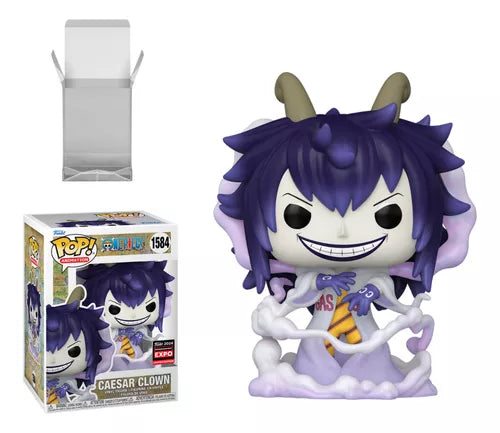 Funko Pop! One Piece Caesar Clown 1584 Funko 2024 Entertainment Expo Exclusive + Protector