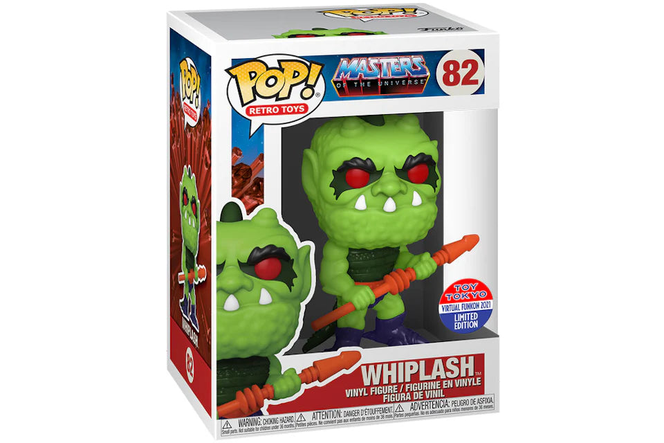 Funko Pop! Masters of the Universe - Whiplash 82 Toy Tokyo Virtual Funkon 2021 Exclusive (VAULTED) + Free Protector