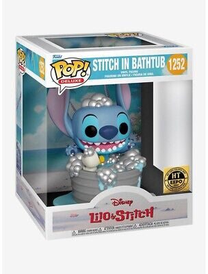 Funko Pop! Disney Lilo & Stitch : Stitch in Bathtub 1252 Hot Topic 2022 Exclusive Deluxe Figure