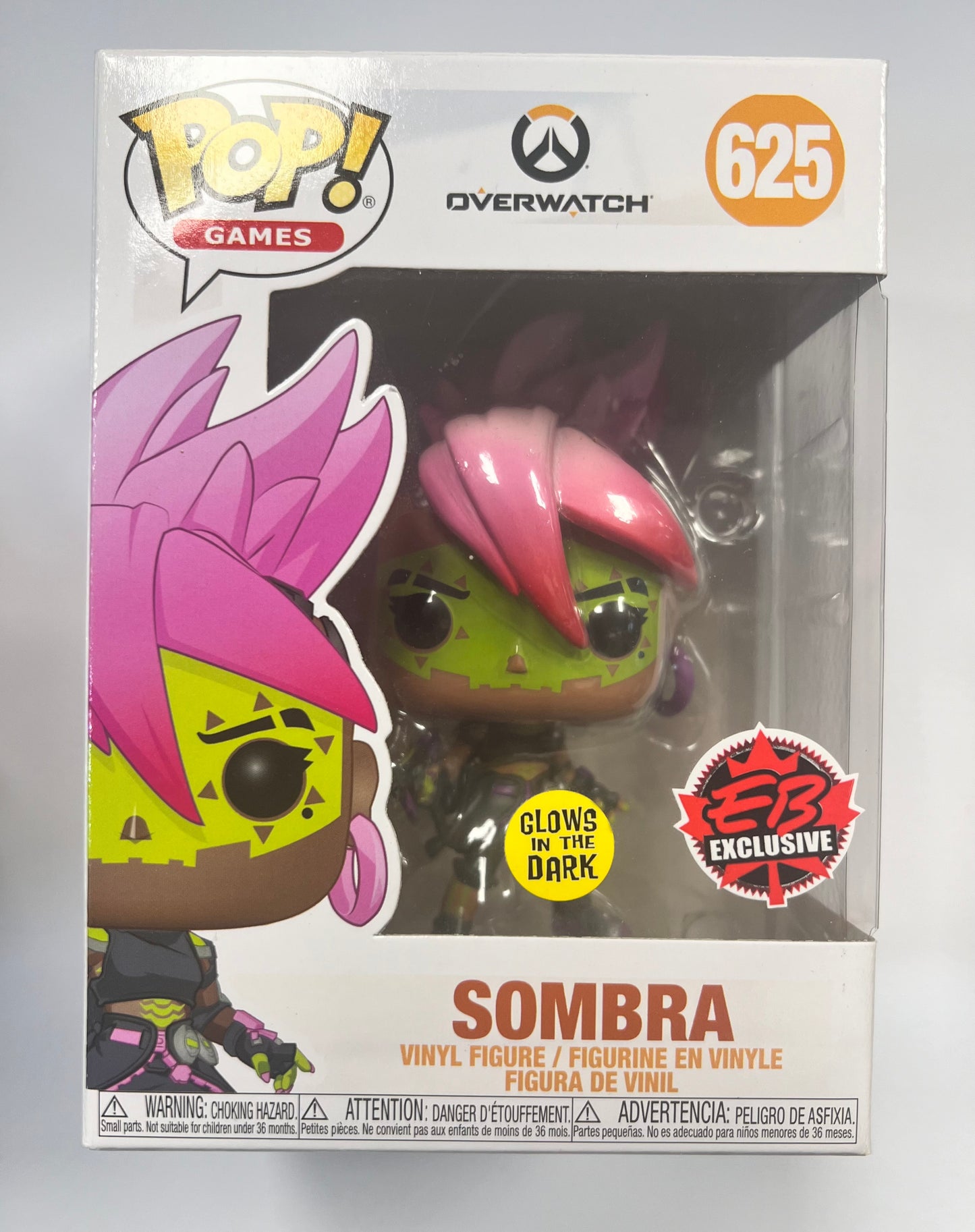 Funko Pop! Overwatch - Sombra Glows in the Dark EB Exclusive + Free Protector