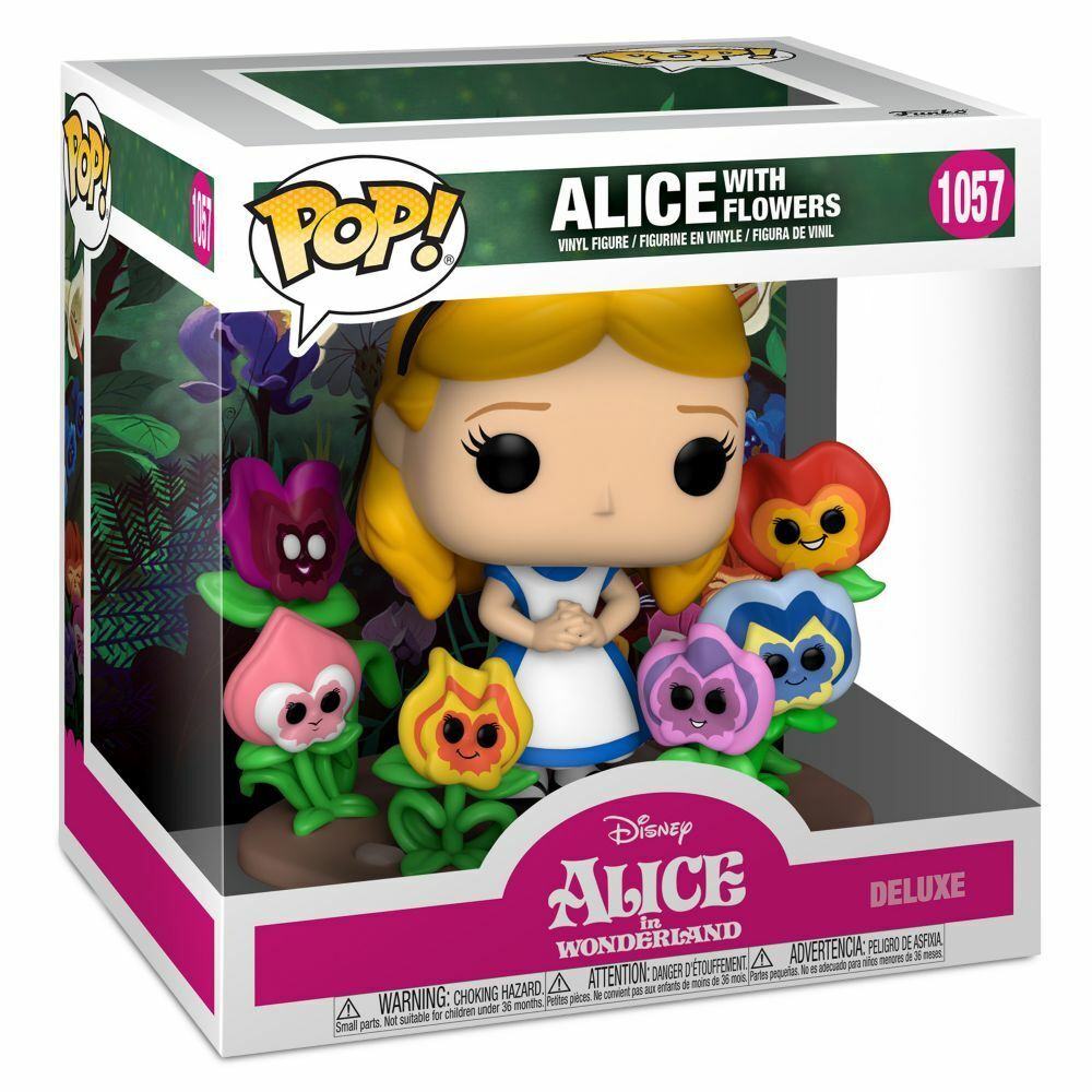 Funko Pop! Disney Alice in Wonderland - Alice with Flowers 1057 Deluxe Figure (box creases)