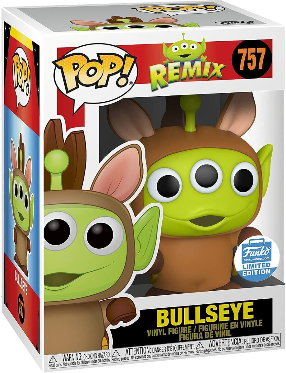 Funko Pop! Disney Pixar Alien Remix Bullseye 757 Funko Shop Exclusive (VAULTED) + Free Protector