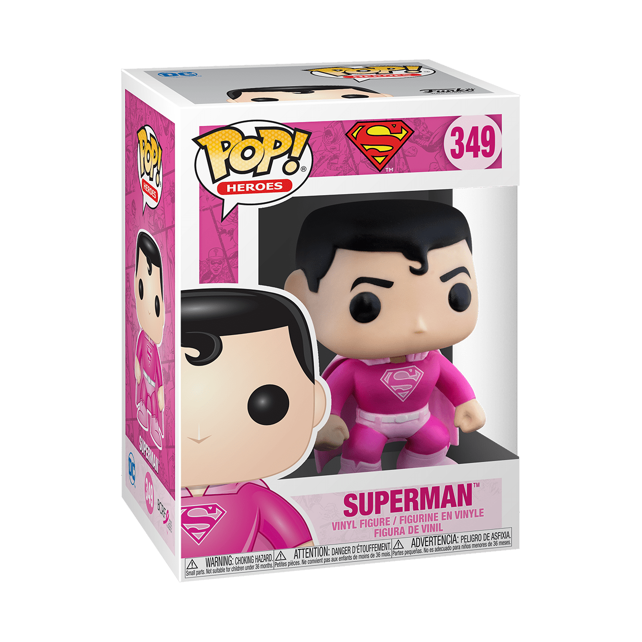 Funko Pop! DC Superman 349 (VAULTED) + Pop Protector
