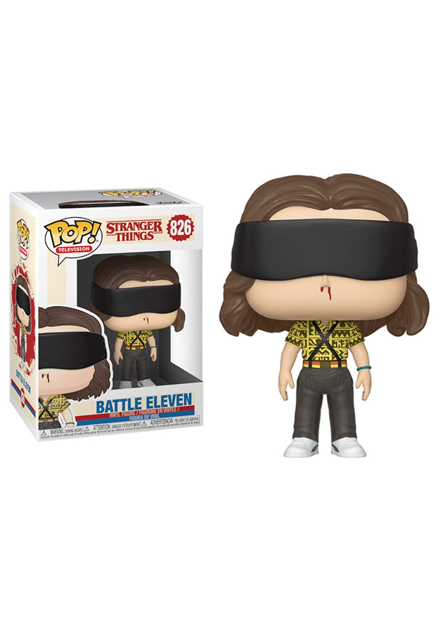 Funko Pop! Stranger Things Battle Eleven 826 (slight box ware) + Free Protector