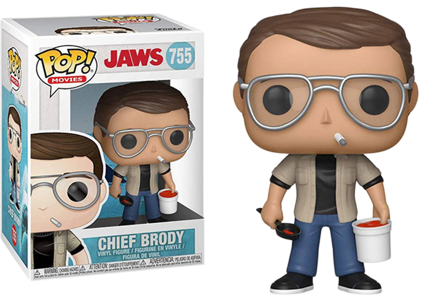 Funko Pop! Jaws - Chief Brody 755 (VAULTED) + Protector